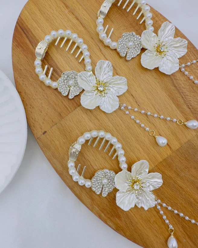 گیره گوجه ای شکوفه سفید کد ۲۱۱۰