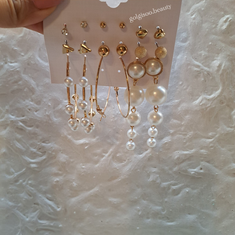 گوشواره پکی مرواریدی کد ۲۲۱۴