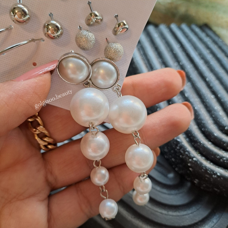 گوشواره پکی مرواریدی کد ۲۲۱۴