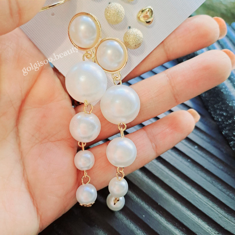 گوشواره پکی مرواریدی کد ۲۲۱۴