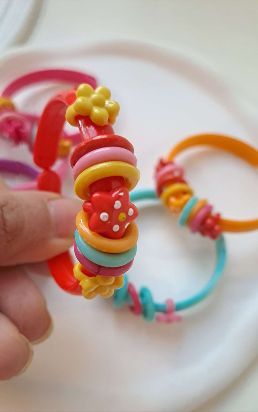النگو دستبند بچه گانه پلاستیکی