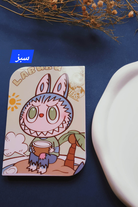 آینه تاشو و شانه طرح لبوبو کد ۲۷۴۲