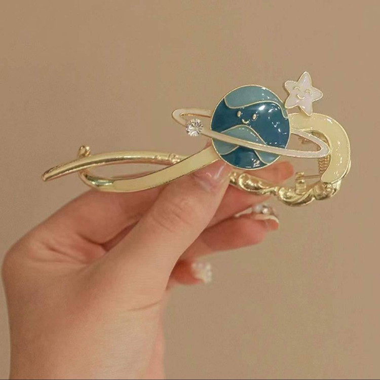 گیره مو چفتی طرح کهکشان برند زایا کد ۱۹۲۱