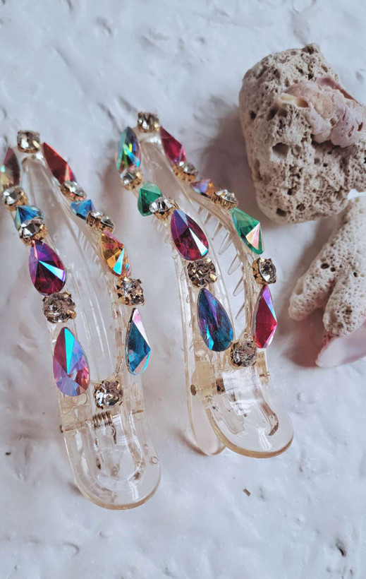 گیره مو انبری جواهری کد ۲۰۳۰